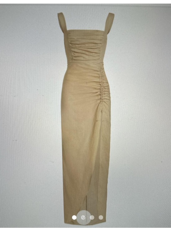 Rumer Dresses & Skirts - Rumer The Label Linen Estelle Dress Size S Maxi Slit Cruise Date Spring